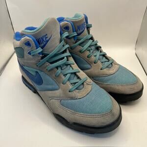 VTG 90s Nike Caldera ACG Hiking Sneaker Women's 8.5 Gray Blue High Top Boot